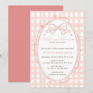 Invitation Petite Chérie Saint-Valentin Fille Baby Shower