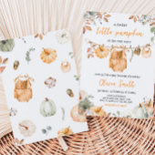 Invitation Petite citrouille automne bébé Shower