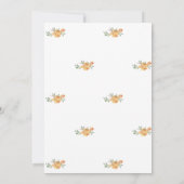 Invitation Petite citrouille, Baby shower d'automne (Dos)