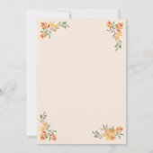 Invitation Petite citrouille, Baby shower Feuille (Dos)