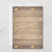 Invitation Petite citrouille, Camion de bois Baby shower de t (Dos)