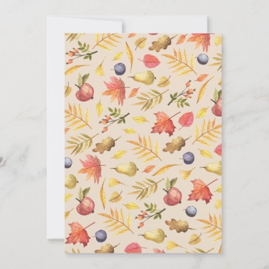 Invitation Petite Citrouille Quatrième fête d'anniversaire In (Dos)