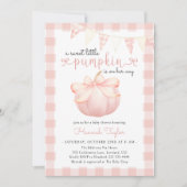 Invitation Petite Citrouille Rose fille Baby shower Invitatio (Devant)