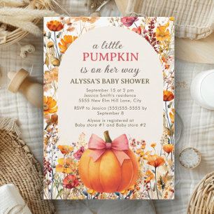 Invitation Petite Citrouille sur Son Chemin Arche Automne Bab