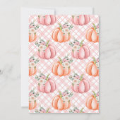 Invitation Petite Citrouille sur son chemin Baby shower flora (Dos)