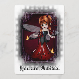 Invitation Petite coccinelle 3 de diable d'invitation