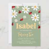Invitation Petite coccinelle anniversaire (Devant)