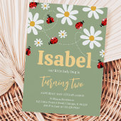 Invitation Petite coccinelle anniversaire