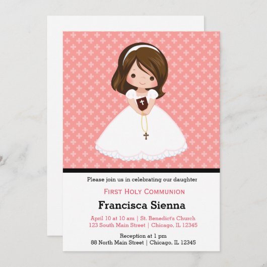 Invitation Petite communion (Devant / Derrière)