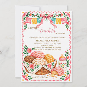 Invitation Petite Concha En Route Fête Prénatale Mexicaine