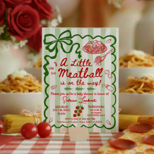 Invitation Petite Coquette Un petit boulet de viande est en r
