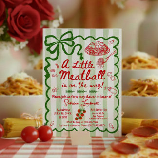 Invitation Petite Coquette Un petit boulet de viande est en r