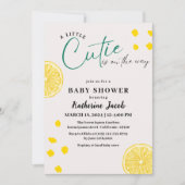 Invitation Petite cravate sur le chemin baby shower citrus ci (Devant)