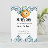 Invitation petite cuisine baby shower méditerranéen (Debout devant)