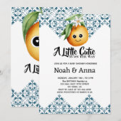 Invitation petite cuisine baby shower méditerranéen (Devant / Derrière)