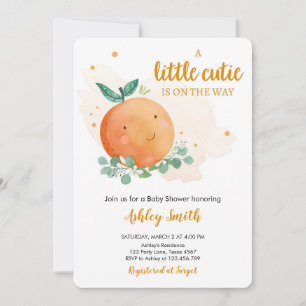 Invitation Petite Cutie Baby shower Verdure Genre Neutre I