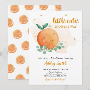 Invitation Petite Cutie Baby shower Verdure Sexe Neutre I