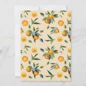 Invitation Petite Cutie Citrus Baby shower neutre entre les s (Dos)