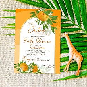 Invitation Petite Cutie Citrus oranges été oh baby shower