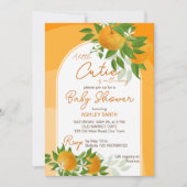 Invitation Petite Cutie Citrus oranges été oh baby shower (Devant)
