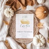 Invitation Petite Cutie Pie Aquarelle rose Baby shower d'auto