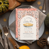 Invitation Petite Cutie Pie Rose Floral Fille Baby shower