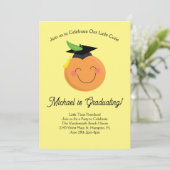 Invitation Petite Cutie Primaire Parti de Graduation Tangerin (Debout devant)