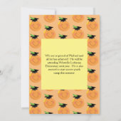 Invitation Petite Cutie Primaire Parti de Graduation Tangerin (Dos)