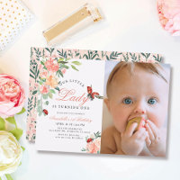 Petite dame Ladybug Rose Photo Girl 1er anniversai