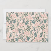 Invitation Petite dame Ladybug Rose Photo Girl 1er anniversai (Dos)