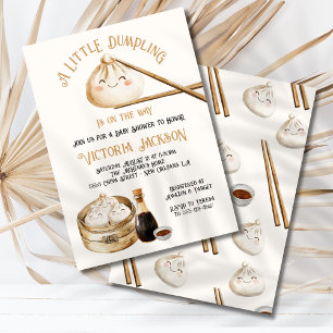 Invitation Petite Dim De Dumpling Somme Baby shower neutre se