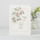 Invitation Petite Douce Floraison (Debout devant)