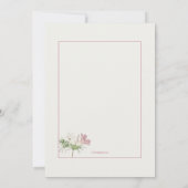 Invitation Petite Douce Floraison (Dos)