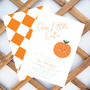 Invitation Petite Douce Mandarine Baby Shower