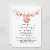 Invitation Petite Douce Saint-Valentin Baby Shower (Devant)