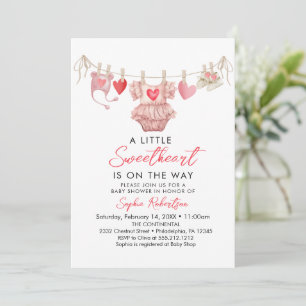 Invitation Petite Douce Saint-Valentin Baby Shower