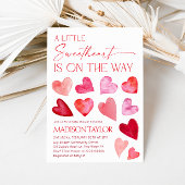 Invitation Petite Douce Saint-Valentin Baby Shower