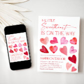 Invitation Petite Douce Saint-Valentin Baby Shower