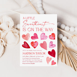 Invitation Petite Douce Saint-Valentin Baby Shower