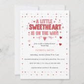 Invitation Petite Douce Saint-Valentin Baby Shower (Devant)