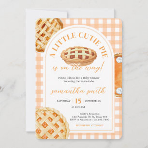 Invitation Petite Douceur à Carreaux Baby Shower