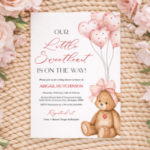 Invitation Petite Douceur Baby Shower de la Saint-Valentin