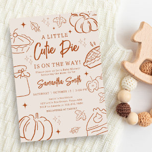 Invitation Petite Douceur de Bébé Shower d'Automne