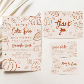 Invitation Petite Douceur de Bébé Shower d'Automne