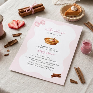 Invitation Petite Douceur Rose Fête de Naissance Coquette
