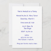 Invitation Petite école rouge invitée (Dos)