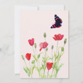 Invitation Petite fée et fleurs sauvages (Dos)