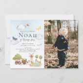 Invitation Petite ferme agricole Animaux d'anniversaire de na (Devant)