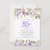 PETITE Fête d'anniversaire 85 ans Fleurs de rose v