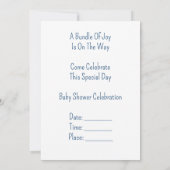 Invitation Petite fête d'anniversaire de l'éléphant 🐘 (Dos)